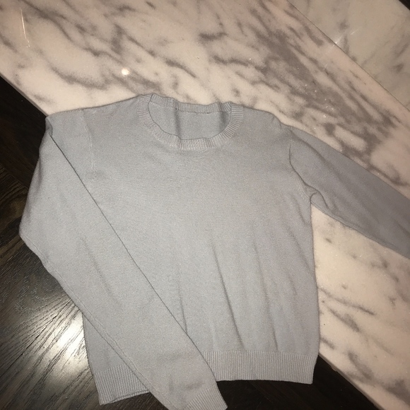 Brandy Melville Sweaters - brandy melville baby blue long sleeve